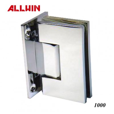 Solid Brass Polished Chrome Shower Glass Door Hinge