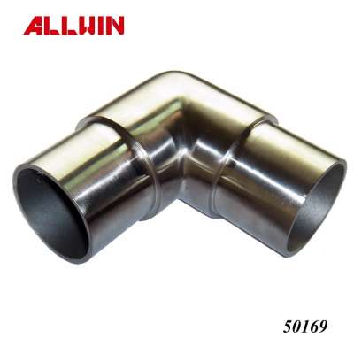 Round Tube 90 Degree Flush Elbow Tube Connector